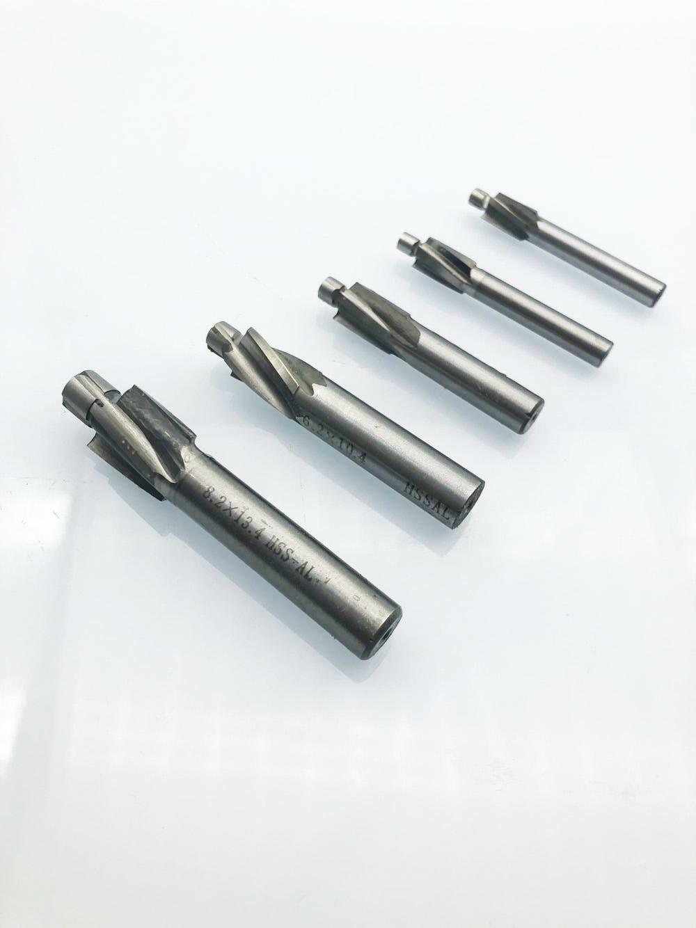 AU Stock 5x 4Flute Countersink HSS-AL End Mill Cutter Pilot Slot Drill Bit M3-M8