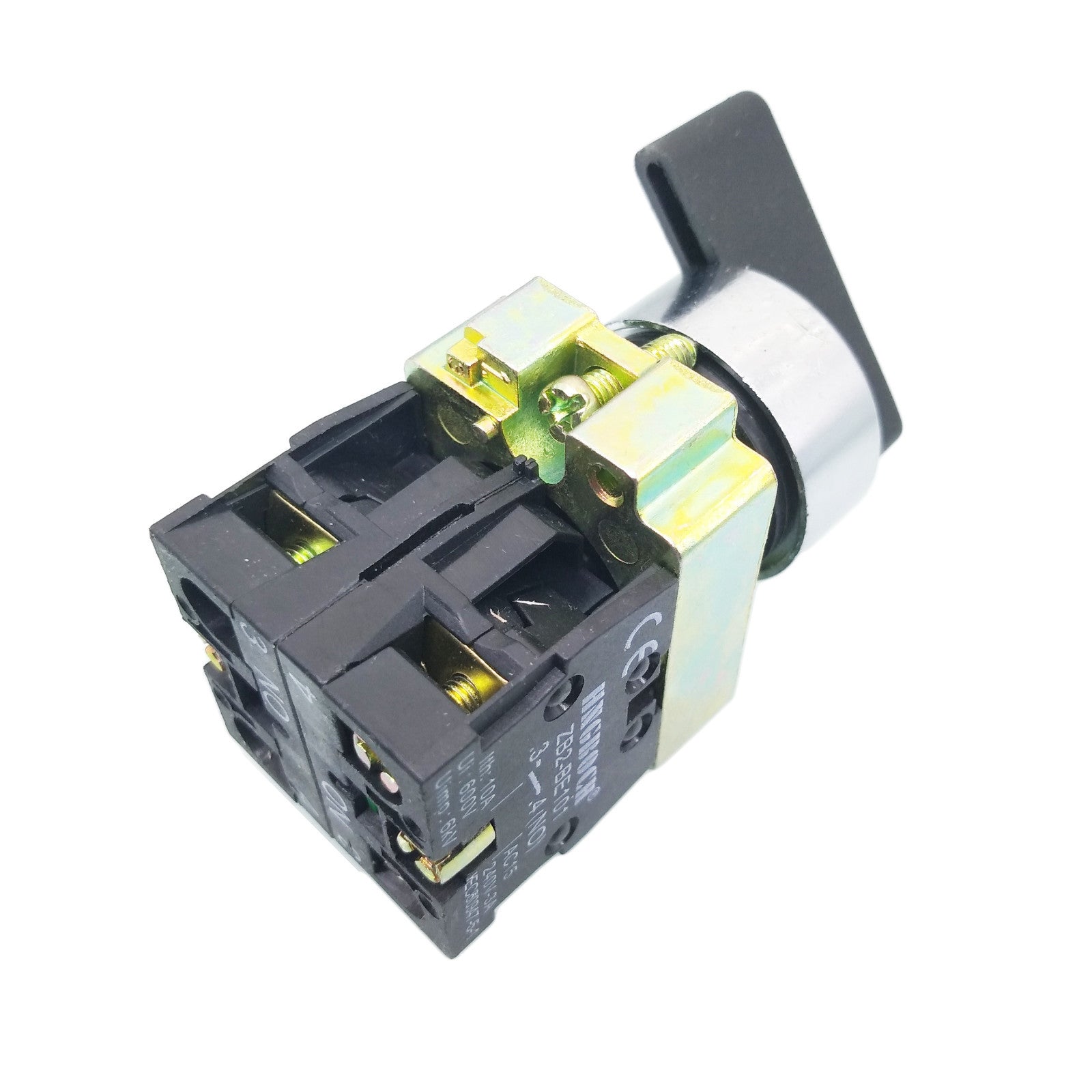 2pcs XB2-BJ33 ON-OFF-ON 3-Position 2NO Latching Rotary Selector Switch