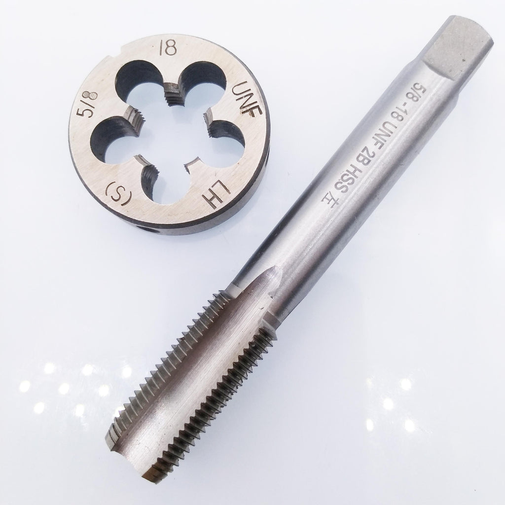 US Stock HSS 5/8-18 UNF Tap & 5/8-18 UNF Die Left Hand