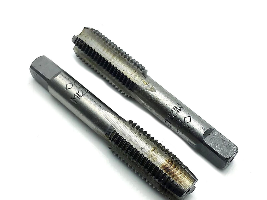 US Stock HSS 12mmx1.5 Metric Taper & Plug Tap Right Hand Thread M12x1.5mm Pitch