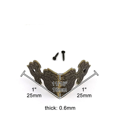 12X Decorative Jewelry Chest Wine Gift Box Wood Table Desk Corner Edge Protector