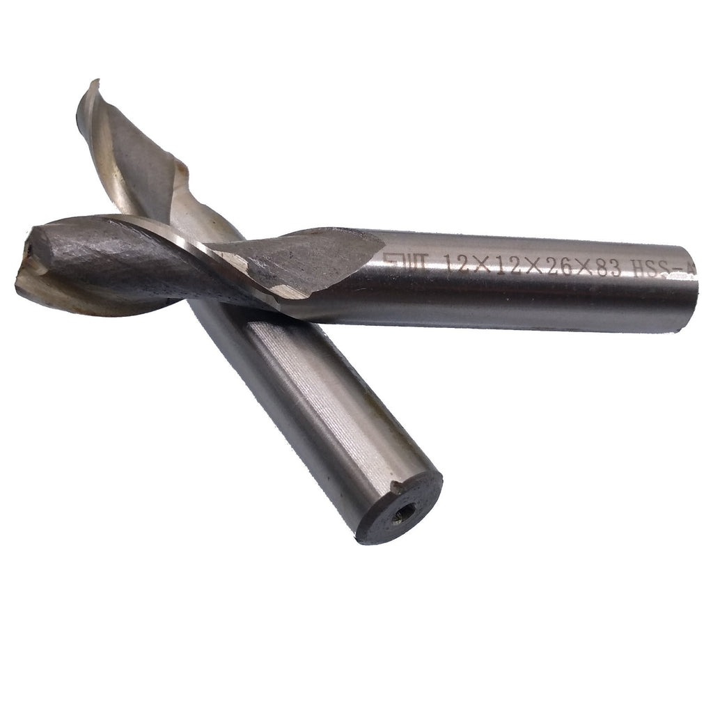 US Stock 3pcs 12mm Two 2 Flute HSS & Aluminium End Mill Cutter CNC Bit