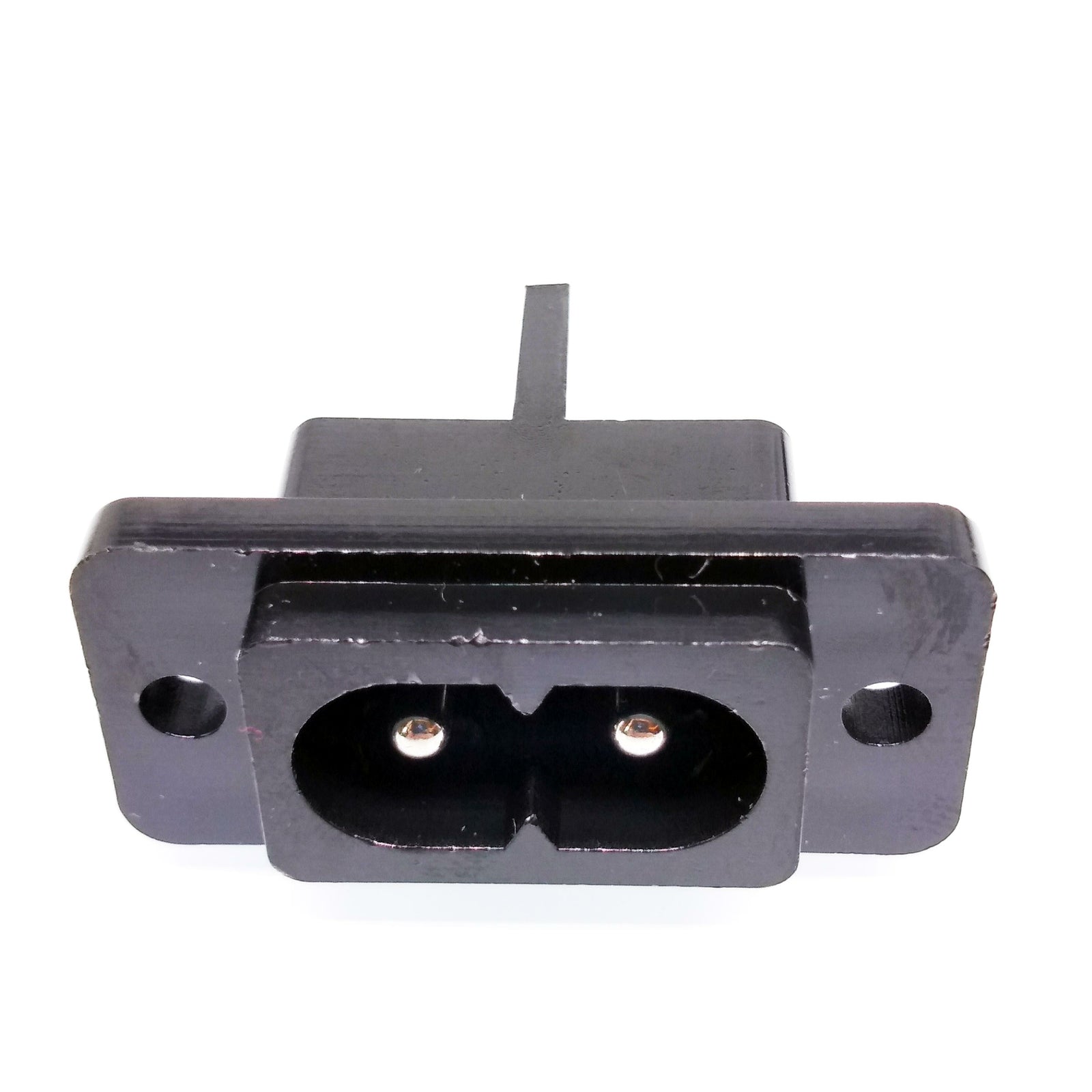 10pcs AC Power Socket Connector AC 250V 2.5A IEC320 C8 2 Pins Screw Mount Inlet