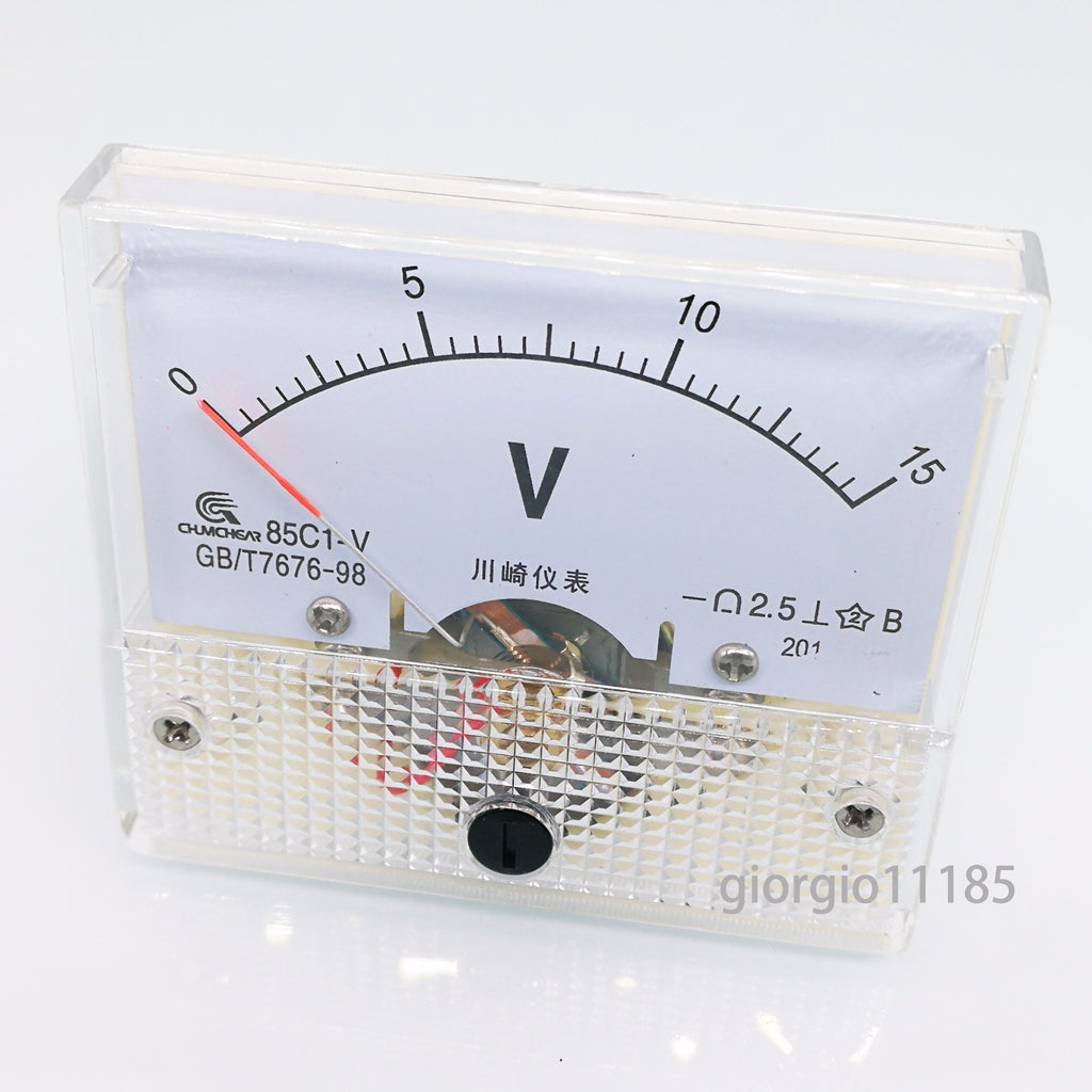 AU Stock Analog Panel Volt Voltage Meter Voltmeter Gauge 85C1 DC 0-15V
