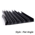 Black U-shape Rubber Edging Seal Strips for Thick 9.5-10mm Window Door Length 2m