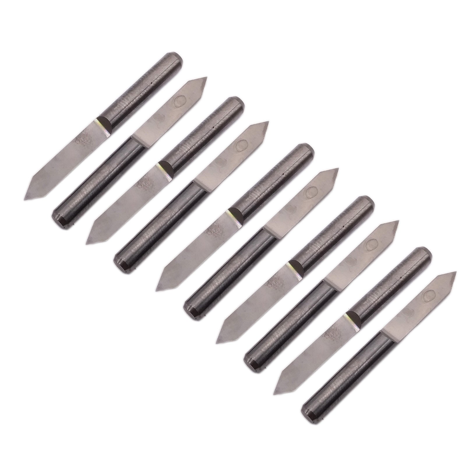 US Stock 10pcs Carbide PCB Engraving Bits CNC Router Tool 60 degrees 0.1mm