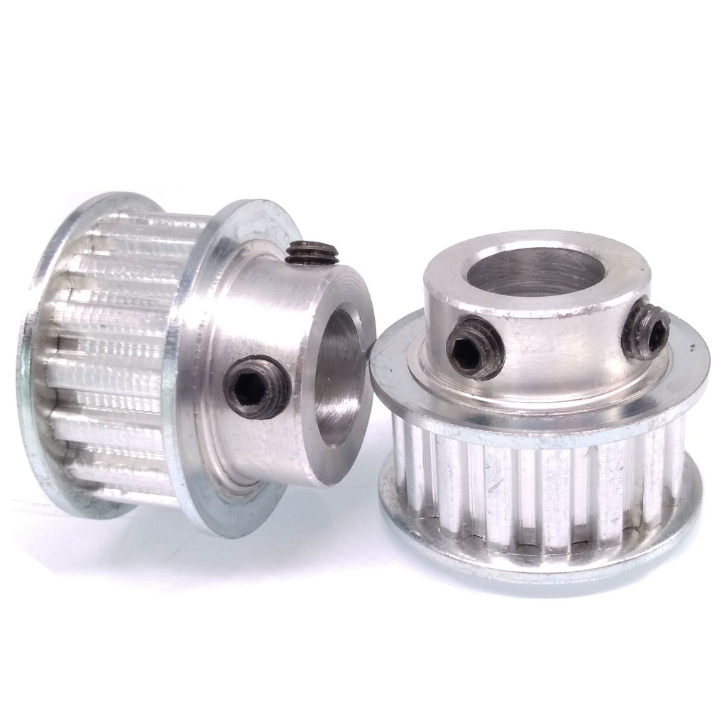 2x XL 17T Timing Belt Pulley Synchronous Wheel 12mm Bore For 10mm Width Belt