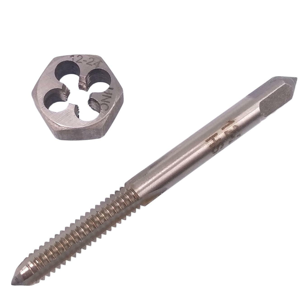 US Stock HSS 12-24 Tap & 12-24 Hexagon Die Thread Right Hand Set