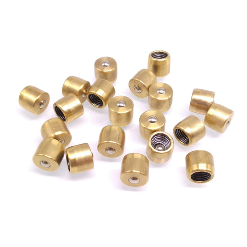 20pcs M8 x 8mm Copper Press In Fit Ball Type Oil Cup Oiler Lathe Engine Motor