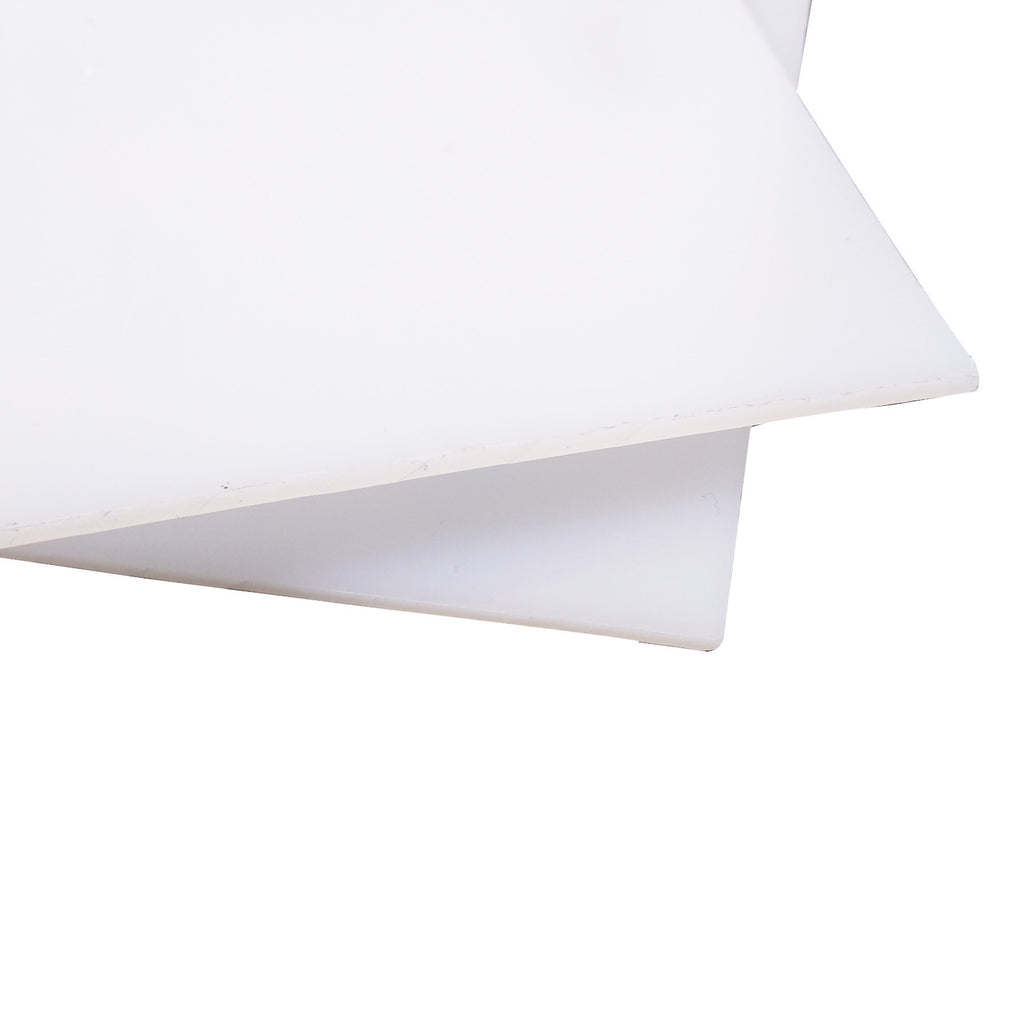 US Stock 2pcs 2mm ±10% x 200mm x 200mm White UHMW Plastic Sheet Plate