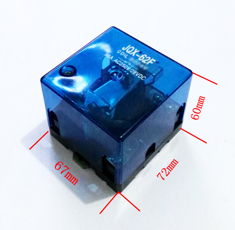 JQX-62F 80A 12V Coil High Power Relay 12V DC