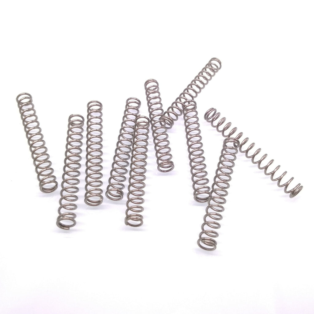 10pcs 0.8mm x 5mm x 45mm Stainless Steel Compression Spring Pressure Spring