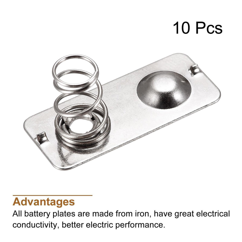 10pcs Battery Spring Plate AAA Contact Nickel Plated 21mm x 9mm for DIY