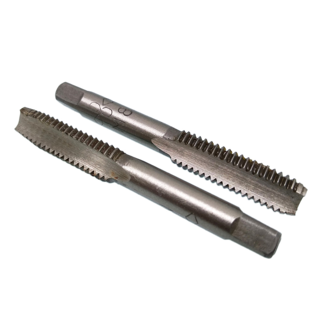 US Stock HSS 8mm x 1.25 Metric Taper & Plug Tap Right Hand Thread M8 x 1.25mm