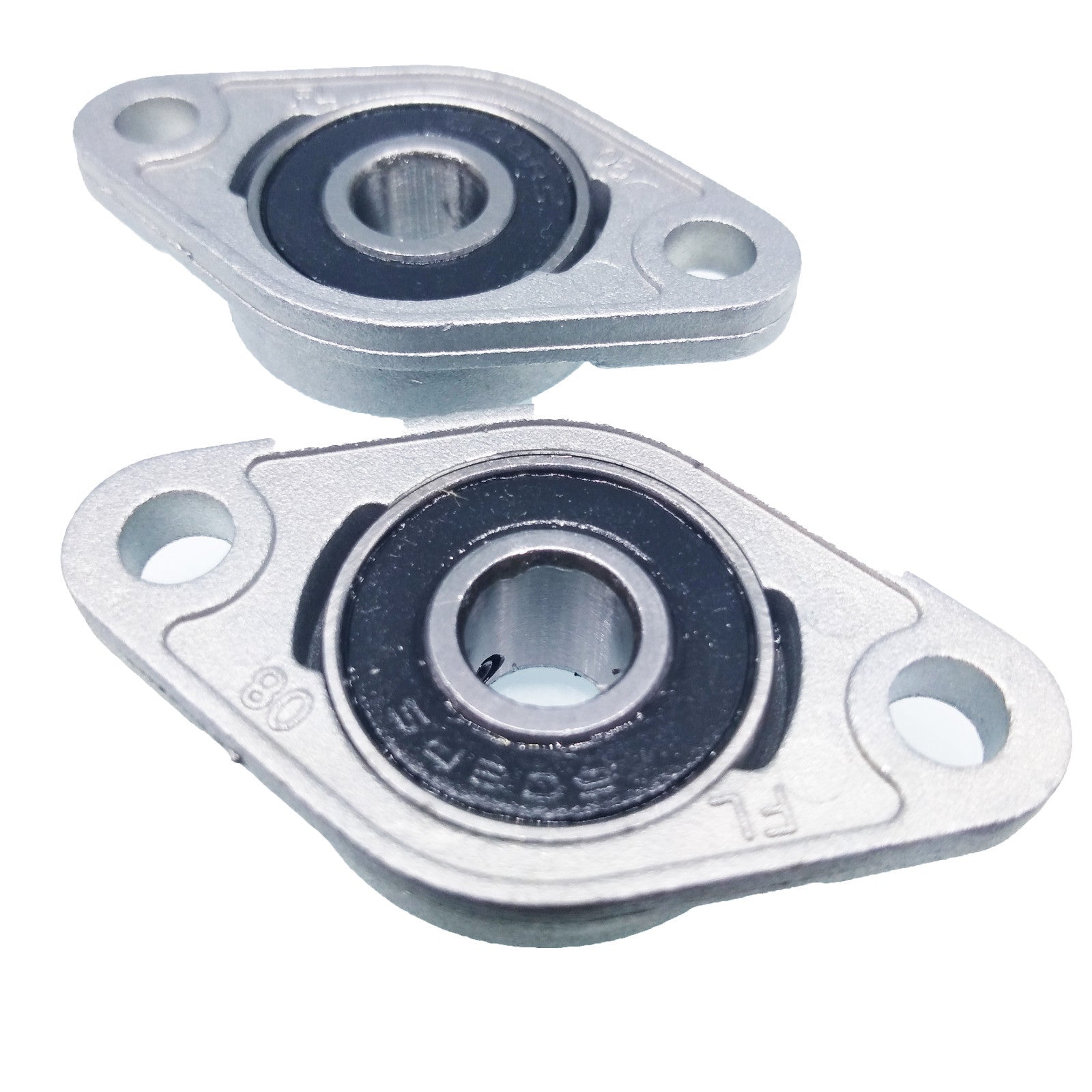 US Stock 2pcs 8mm Bore KFL08 FL08 Pillow Block Bearing Flange Block Bearings