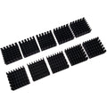 US Stock 10pcs 25 x 25 x 10mm Heat Sink Cooling Aluminum Heatsink CPU IC LED