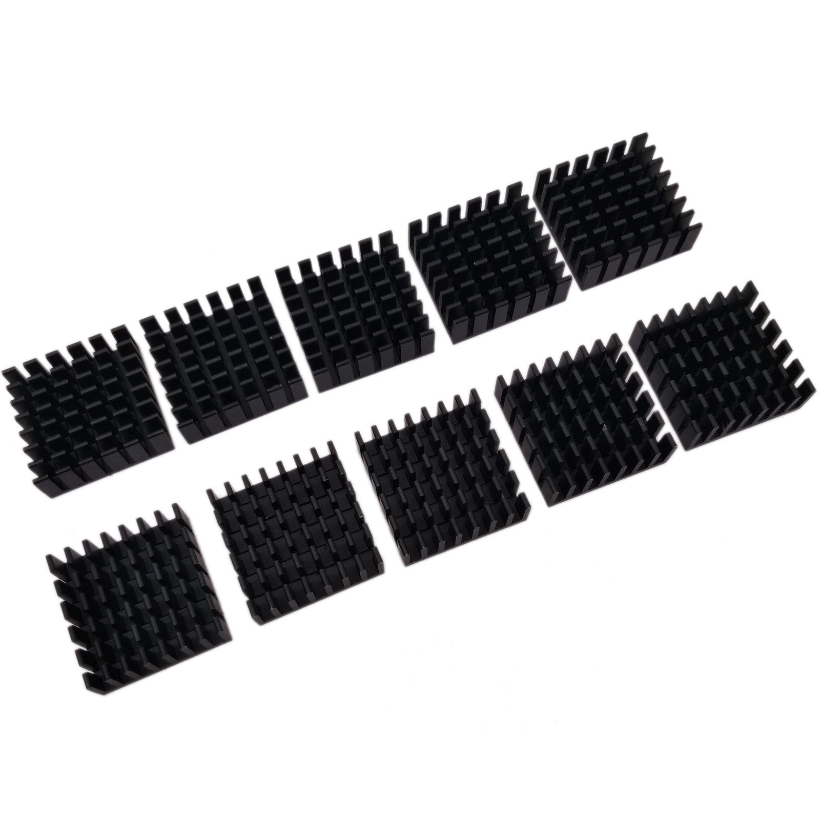 US Stock 10pcs 25 x 25 x 10mm Heat Sink Cooling Aluminum Heatsink CPU IC LED