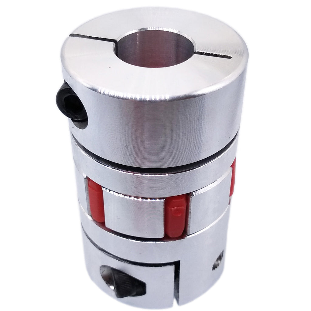 16mm x 17mm CNC Flexible Plum Coupling Shaft Coupler Connect D40 L65