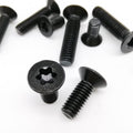 10pcs M5 x 16mm Black Six-Lobe Torx Head Flat Countersunk Screw Bolt
