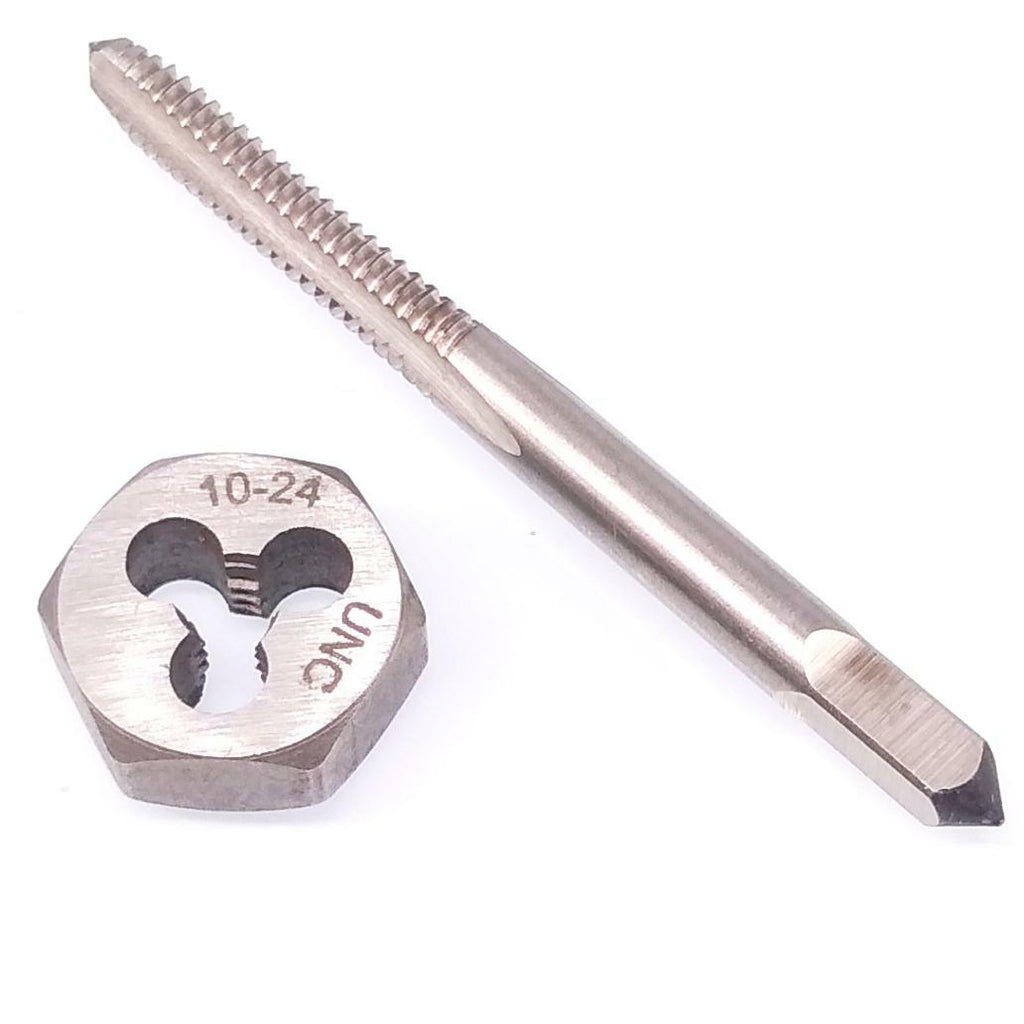 US Stock HSS 10-24 Tap & 10-24 Hexagon Die Thread Right Hand Set