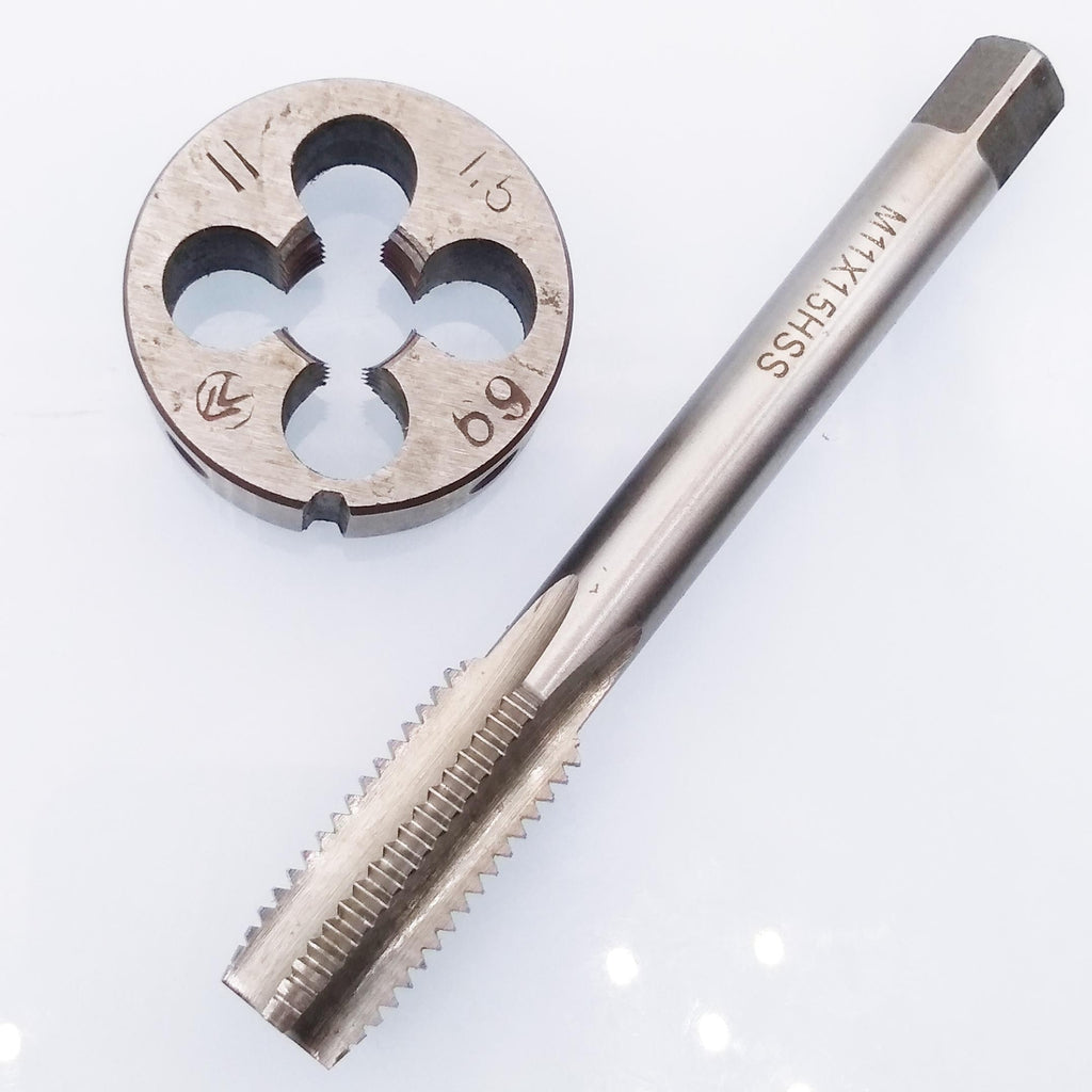 US Stock HSS M11 x 1.5mm Tap & M11 x 1.5mm Die Metric Thread Right Hand