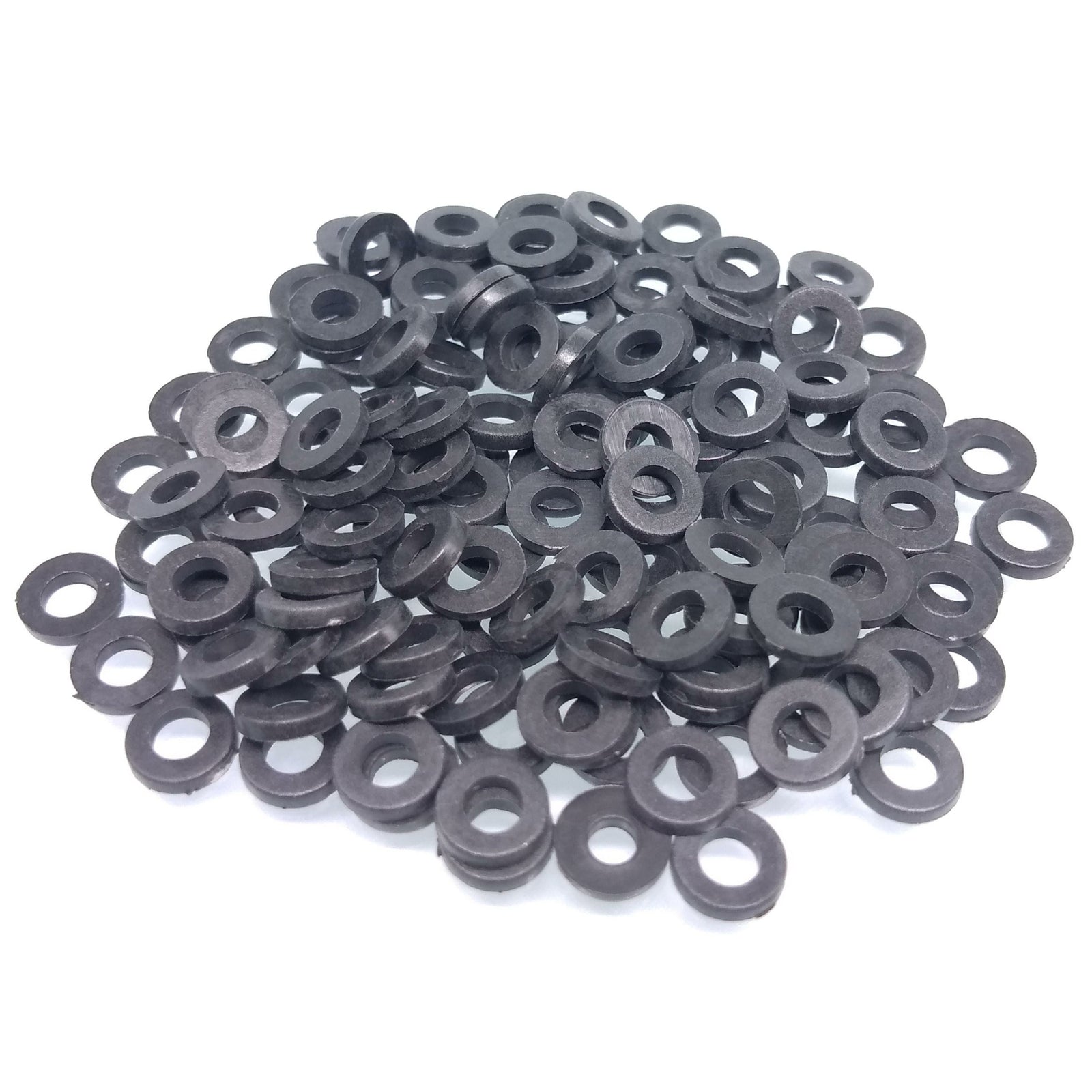 1000pcs M2.5 Black Nylon Flat Washers