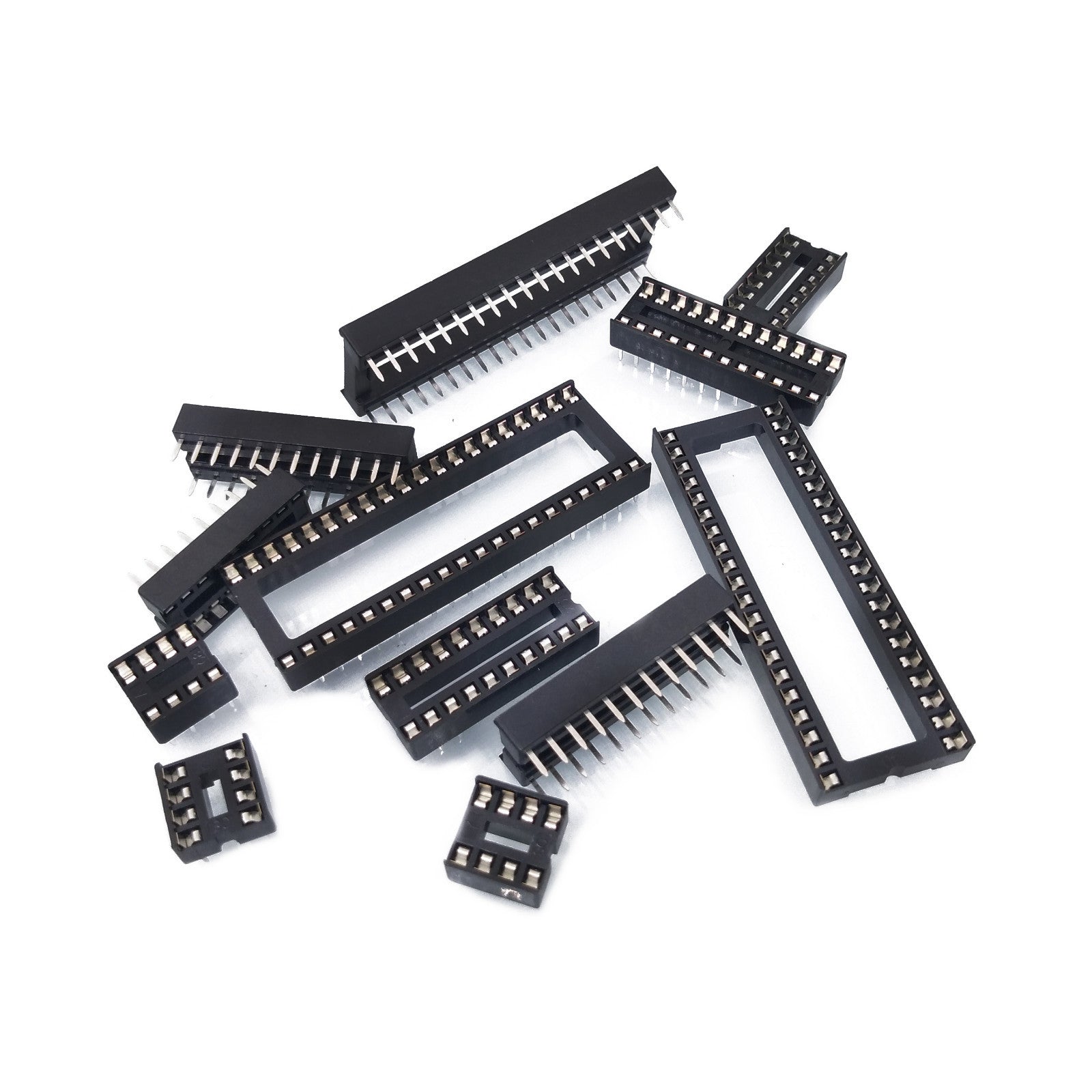 US Stock 45pcs Adapter Solder Type DIP IC Sockets 8,14,16,18,20,24,28,32,40 PIN