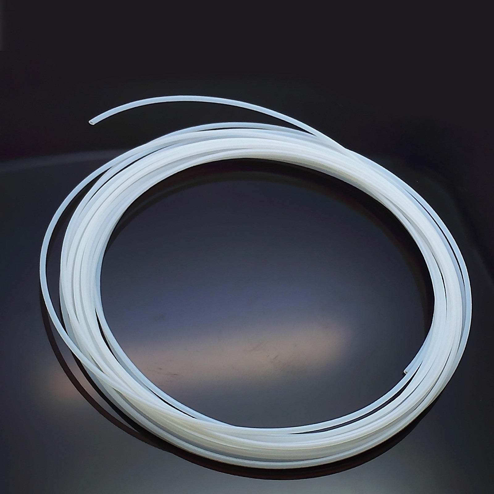 6M 20 Feet Long OD 2mm ID 1mm Polytetrafluoroethylene PTFE Tubing Tube Pipe Hose