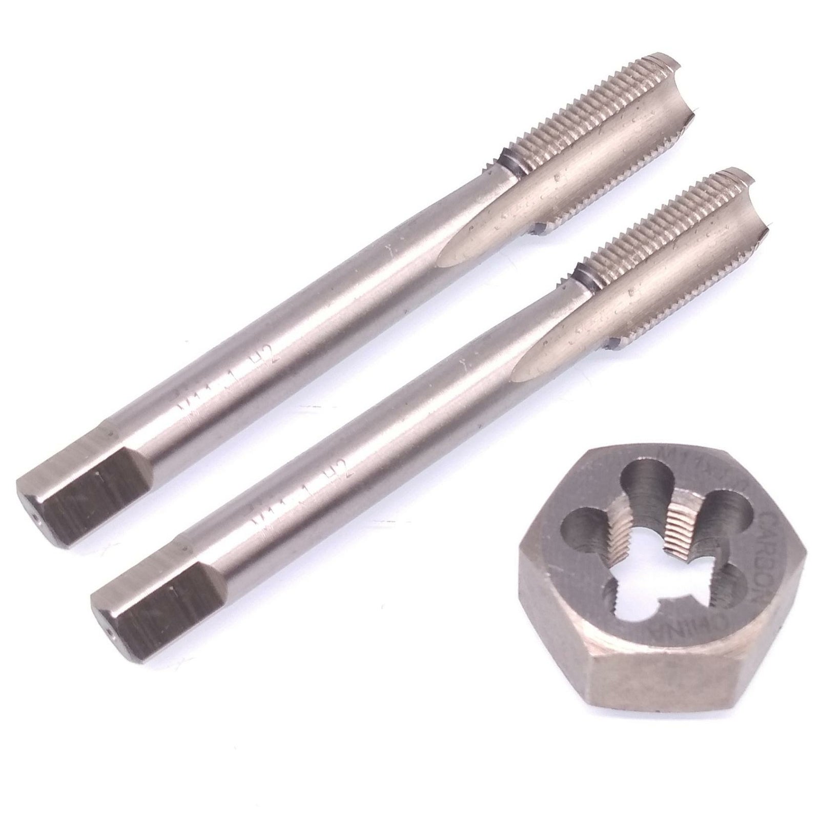 HSS M11x1mm Taper & Plug Tap & M11x1mm Hexagon Die Metric Thread Right Hand Set