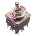 ON-ON 3PDT 9 Pin Terminals Latching Toggle Switch 302 AC 250V 15A