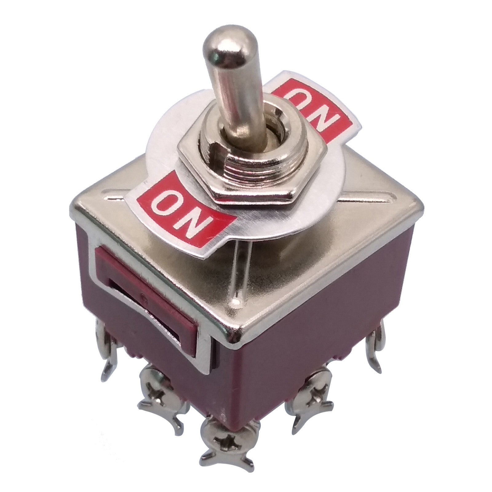 ON-ON 3PDT 9 Pin Terminals Latching Toggle Switch 302 AC 250V 15A