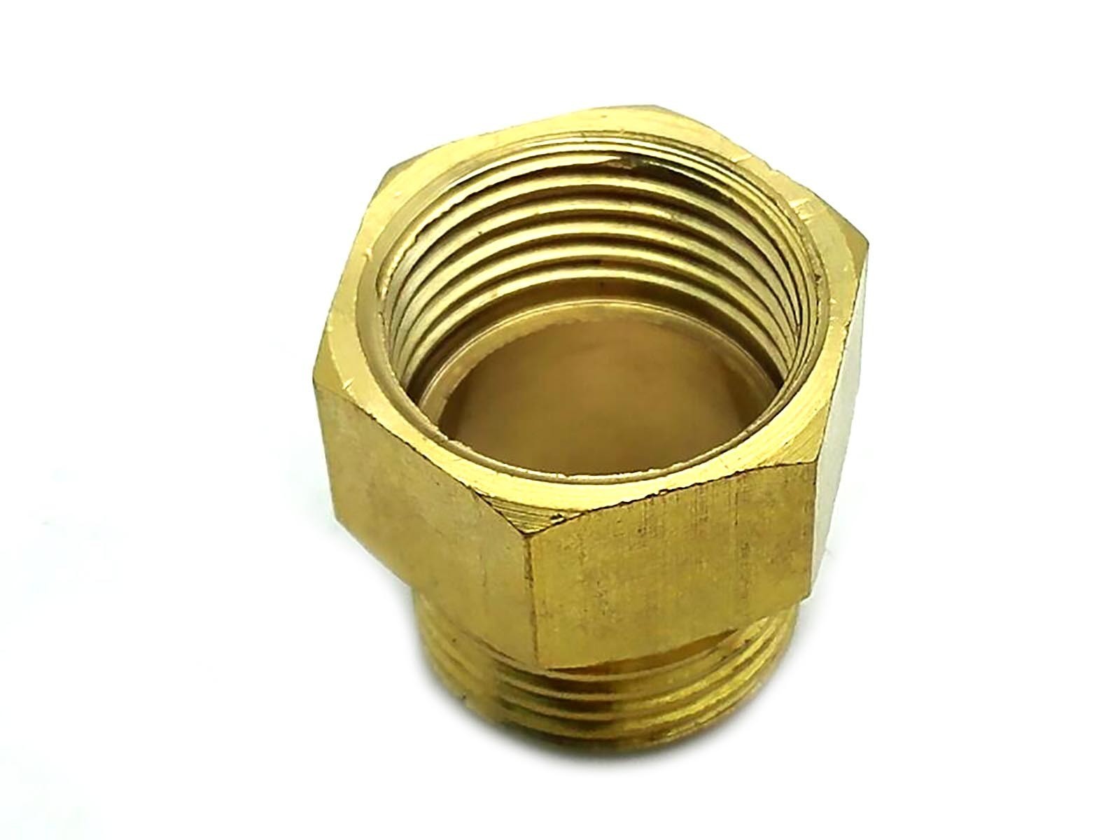 US Stock 2x 1/2" BSP DN15 Male Thread to 1/2" BSP Female Brass Coupler Connector