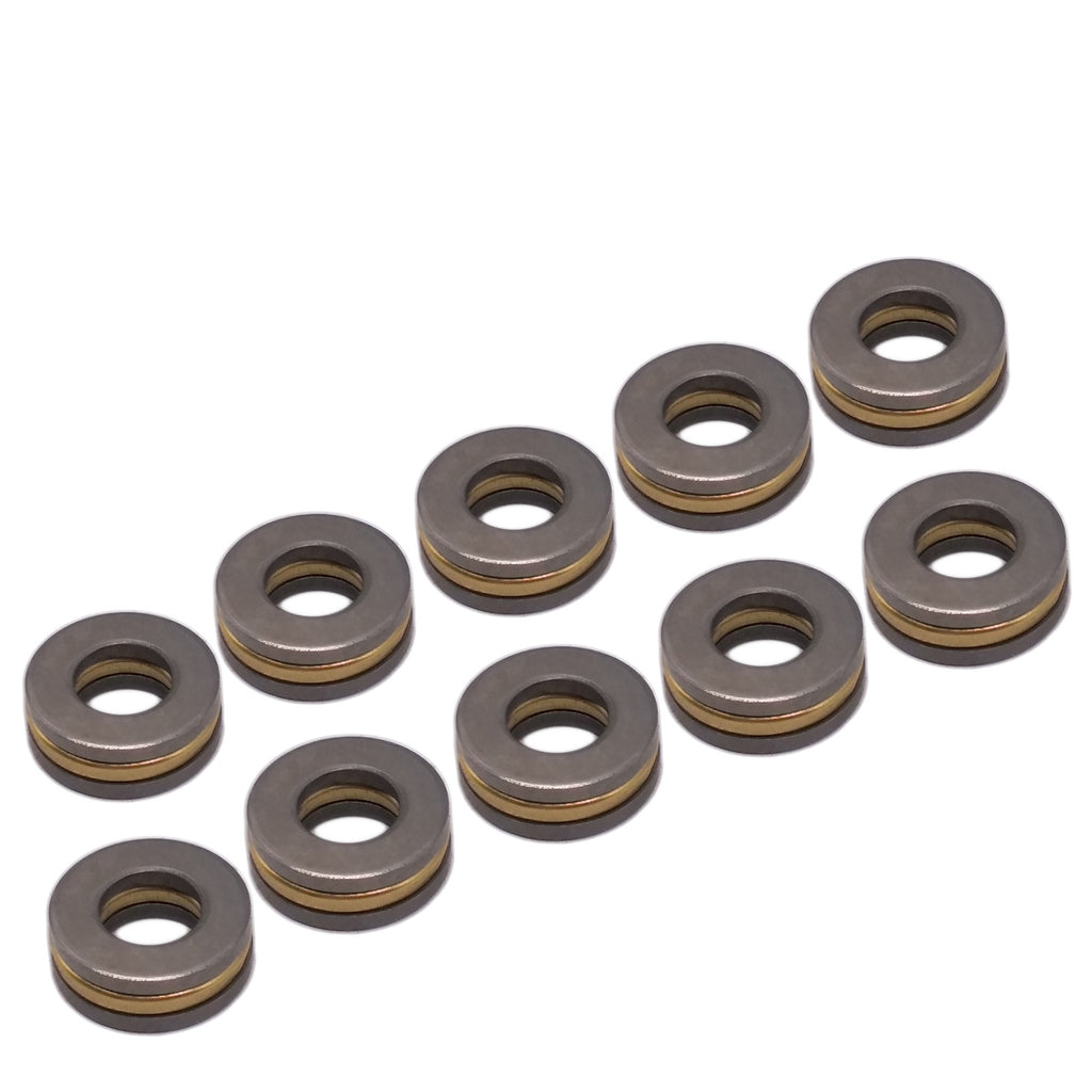 US Stock 10pcs F6-12M Axial Ball Thrust Bearing 3-Parts 6mm x 12mm x 4.5mm