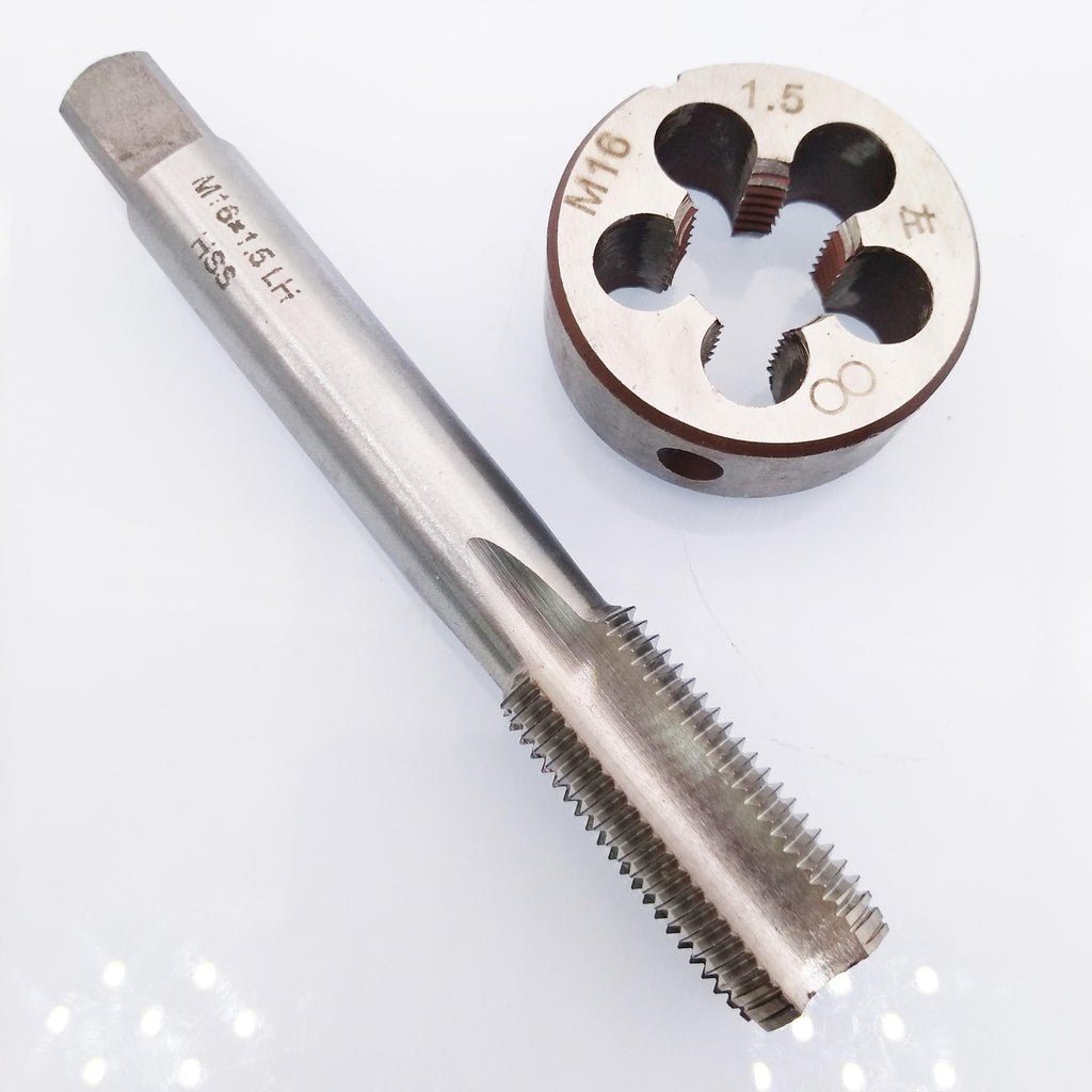 US Stock HSS M16 x 1.5mm Tap & M16 x 1.5mm Die Metric Thread Left Hand