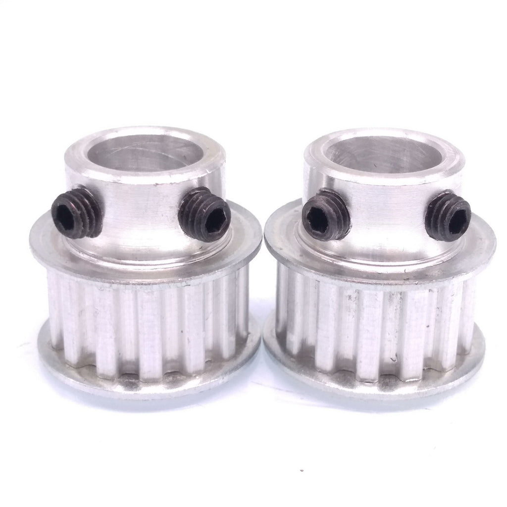 2x XL 14T Timing Belt Pulley Synchronous Wheel 12mm Bore For 10mm Width Belt