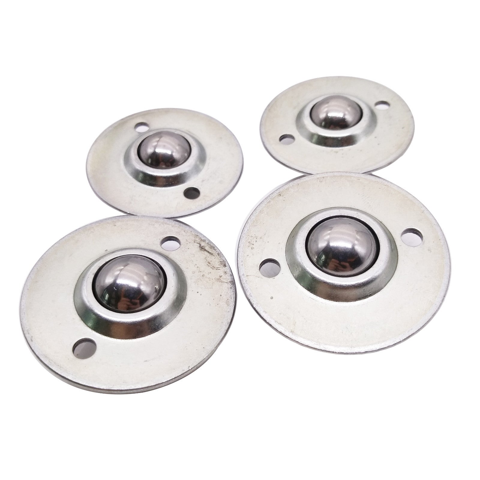 4pcs Dia 5/8" Ball Metal Transfer Bearing Unit Conveyor Roller CY-15B