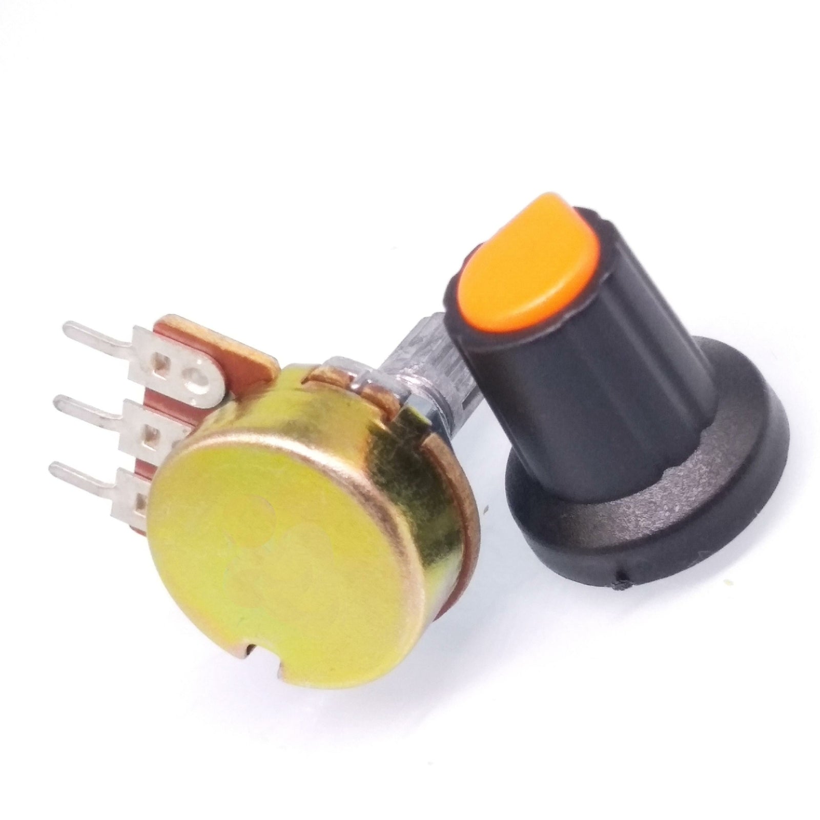 AU Stock 10Units 10K B10K OHM Linear Taper Rotary Potentiometer POT Orange Knob