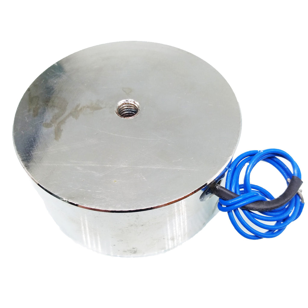 US Stock 176LB 80kg Lifting Magnet Electromagnet Solenoid Lift Holding 65mm 12V