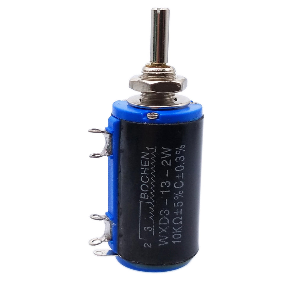 US Stock 2x 10K ohm WXD3-13 Rotary Multi-turn Wirewound Precision Potentiometer