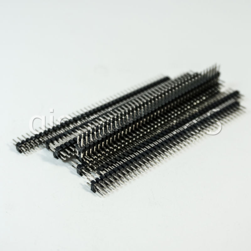 US Stock 10pcs 2.54mm 2 x 40 Pin Male Double Row Pin Header Strip