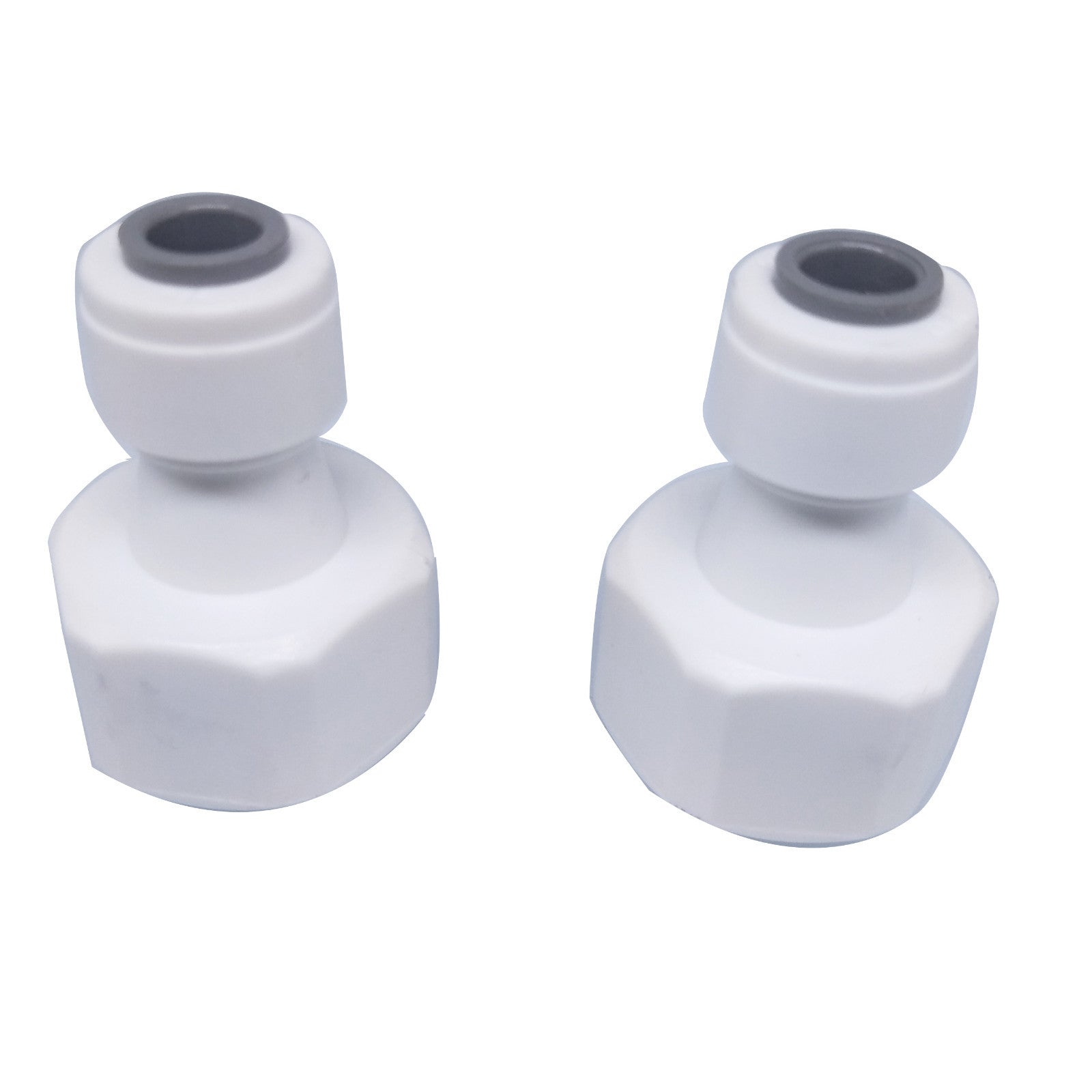 US Stock 2pcs 1/2" Female Thread to 1/4" Tube Quick Connect Push Fit