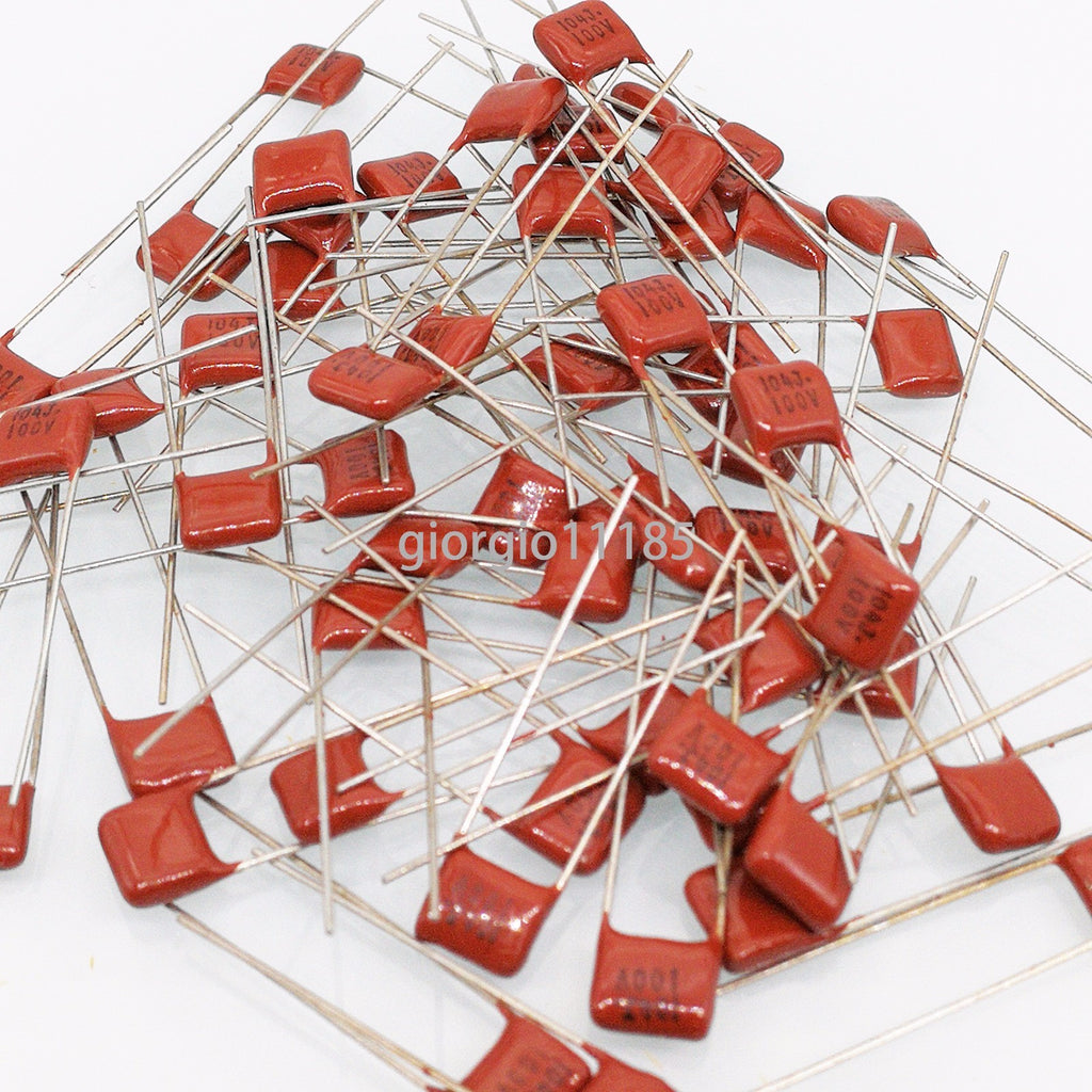 AU Stock  50pcs CBB Metallized Film Capacitor 0.1uF 100nf .1mfd 104J 100V