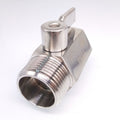 304 Stainless Steel Mini Ball Valve With Handle Female x Male NPT Thread 1''