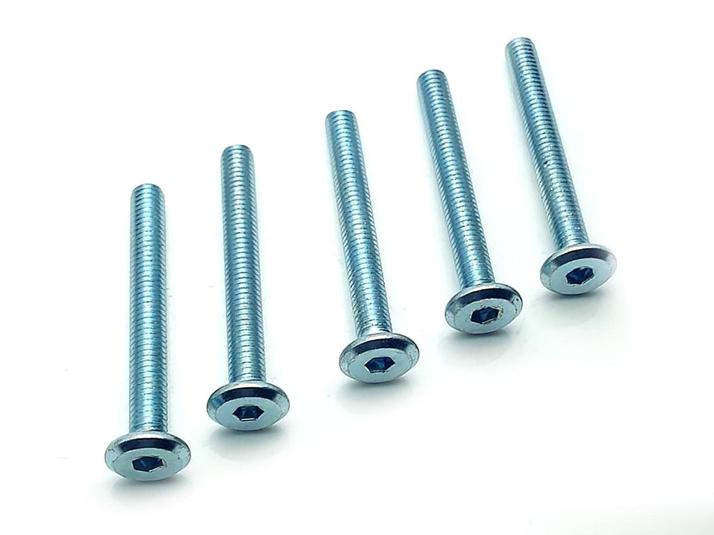 US Stock 20x M6x50mm Furniture SHCS Flat Round Socket Head Cap Screws Allen Bolt