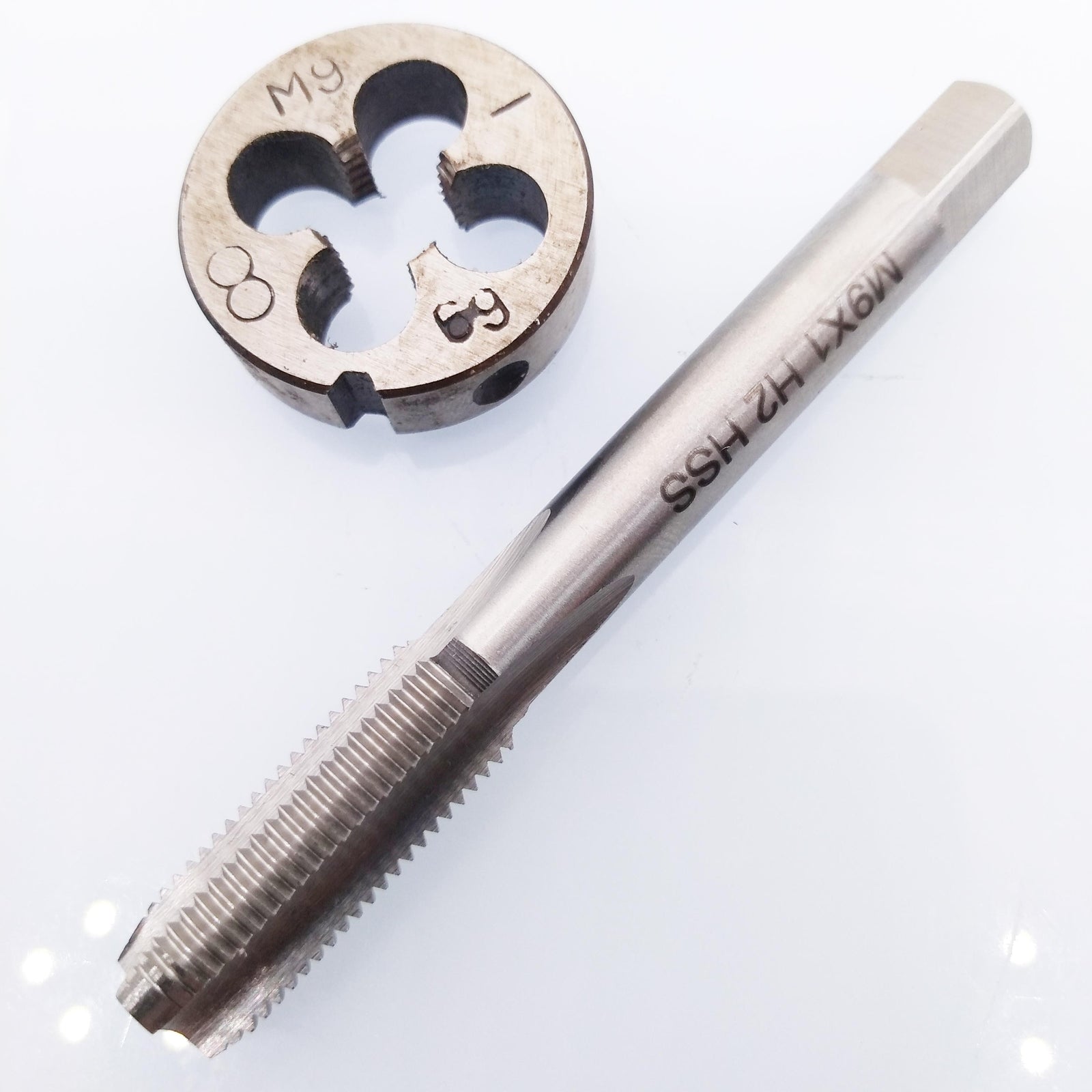 US Stock HSS M9 x 1mm Tap & M9 x 1.0mm Die Metric Thread Right Hand