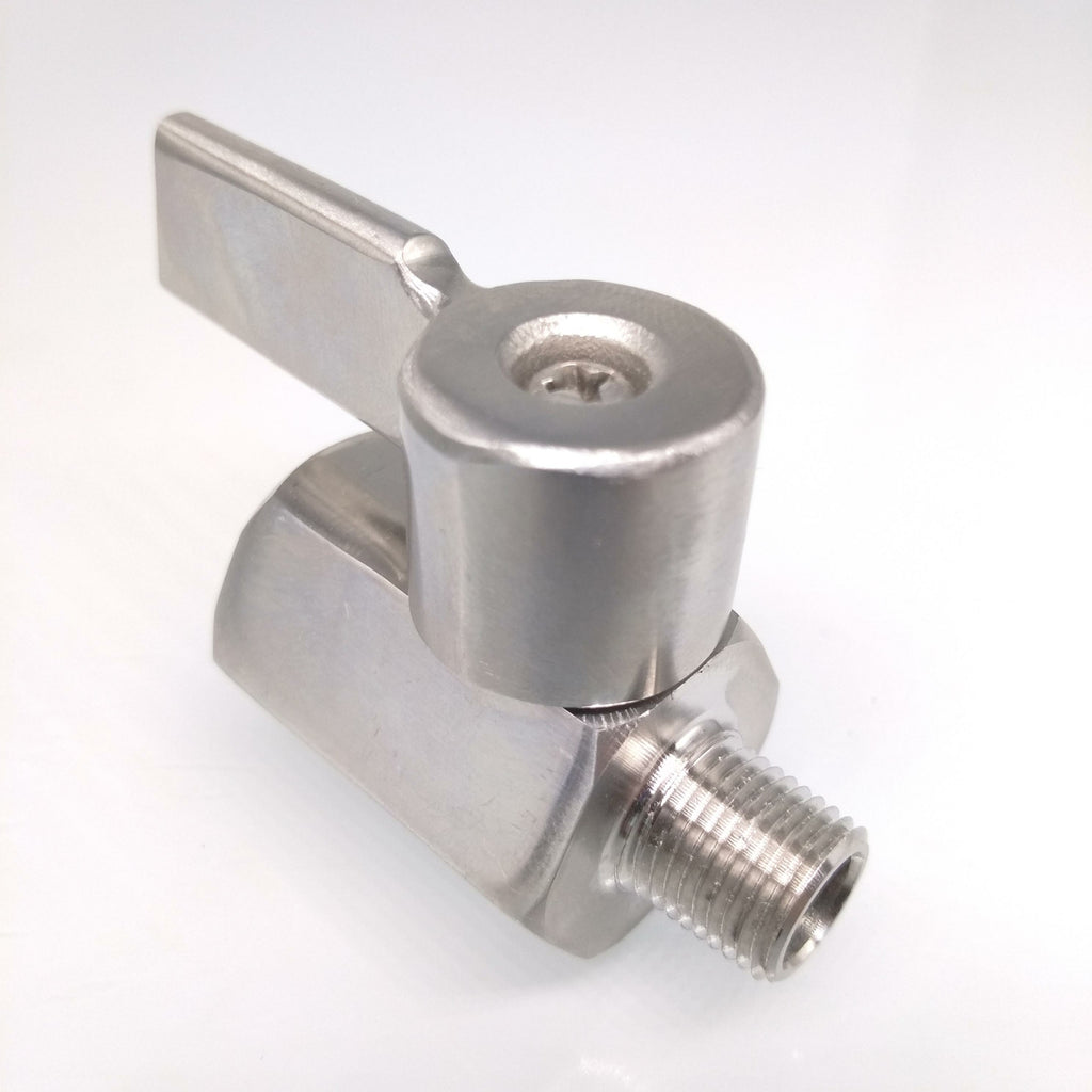 304 Stainless Steel Mini Ball Valve With Handle Female x Male NPT Thread 1/8''