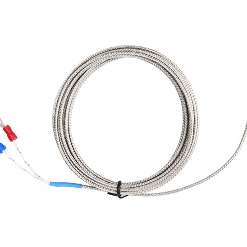 10pcs M6 x 1.0mm Threaded Temperature Sensor K-type Thermocouple Probe 2m Cable