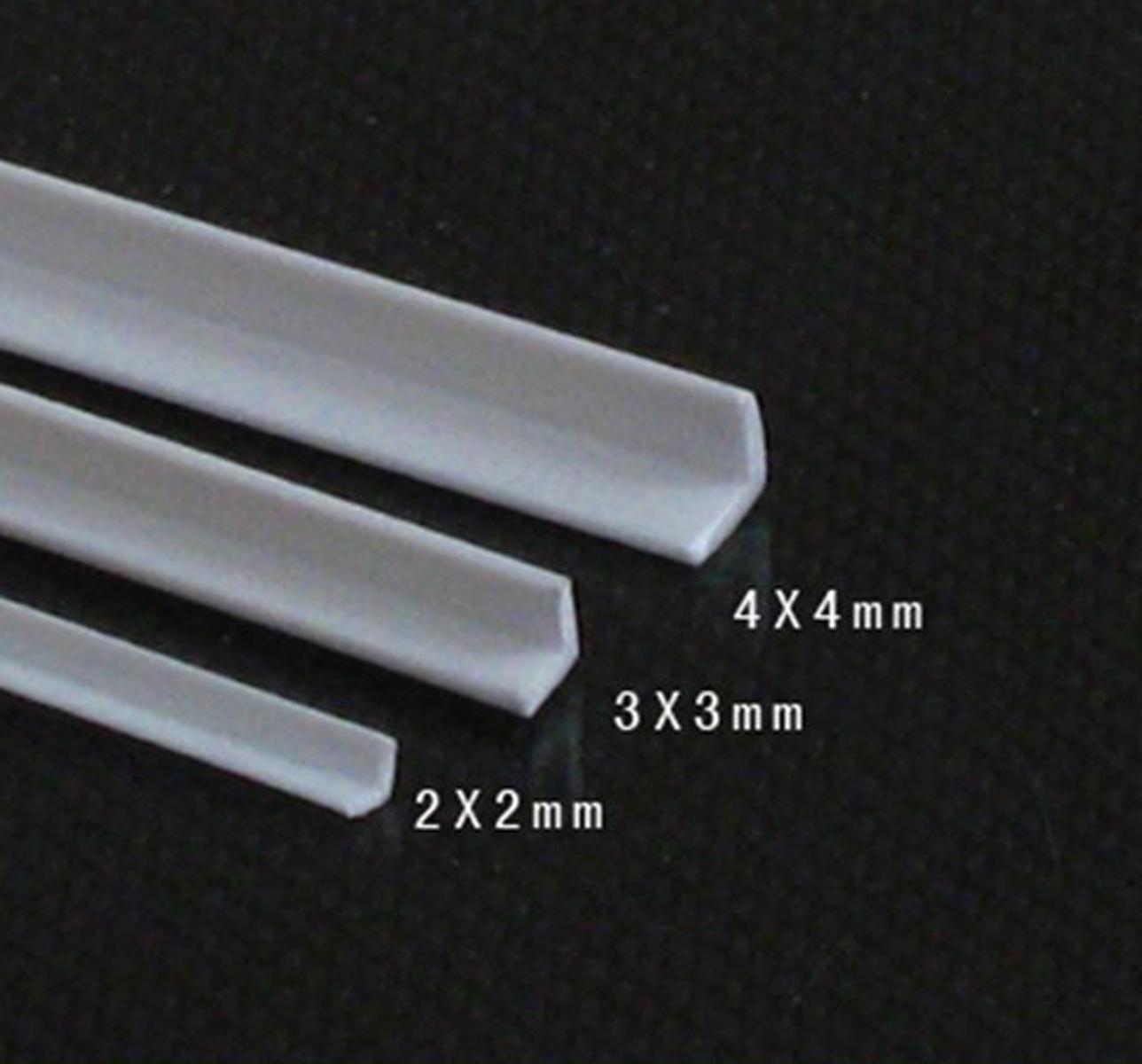 US Stock 20pcs 2 x 2 x 250mm ABS Styrene Plastic L Shape Right Angle Bars White