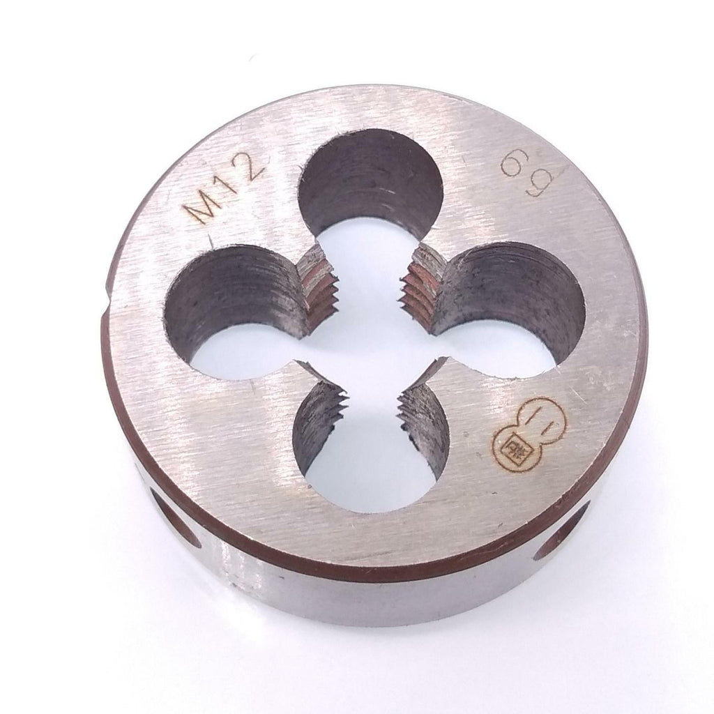 HSS M12 x 1.75mm Taper & Plug Tap & M12 x 1.75mm Die Metric Thread Right Hand