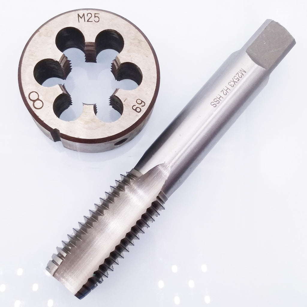 US Stock HSS M25 x 3mm Tap & M25 x 3.0mm Die Metric Thread Right Hand